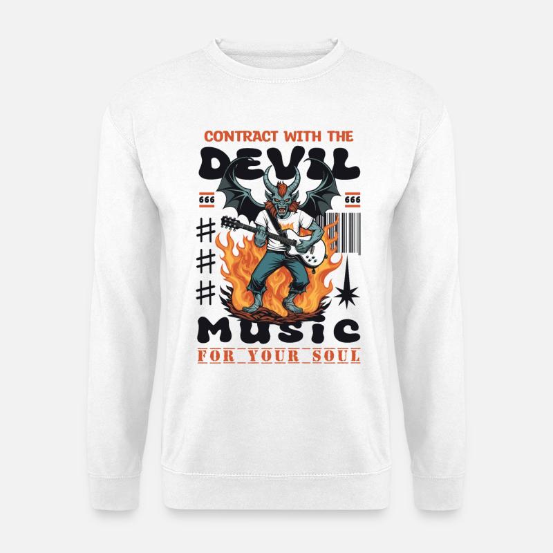 Devil Rock Music - Unisex Sweatshirt - white