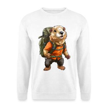 Marmot Mountaineer / Hiking Marmots - Unisex Sweatshirt - white - Front