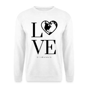 LOVE inside I There's love inside. PowerStatement - Unisex Sweatshirt - white - Front