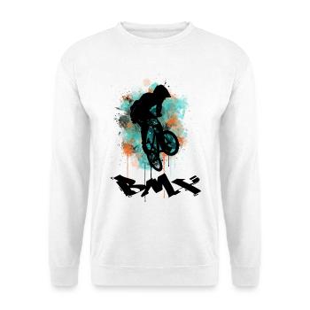 BMX Bike - Unisex Pullover - Weiß - Vorne