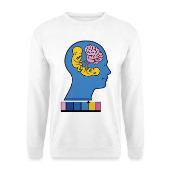 TWIN IN MY MIND - nice people - Unisex Sweatshirt - white - Front