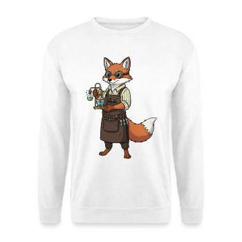 Fox Alchemist Steampunk Mad Scientist - Unisex Sweatshirt - white - Front