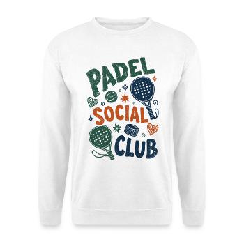 Vintage Padel Social Club - Unisex Pullover - Weiß - Vorne