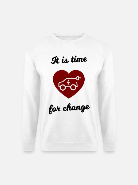 Herz EV-Liebe Icon - Unisex Pullover - Weiß