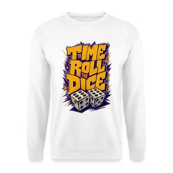 Time to Roll the Dice - Unisex Sweatshirt - white - Front