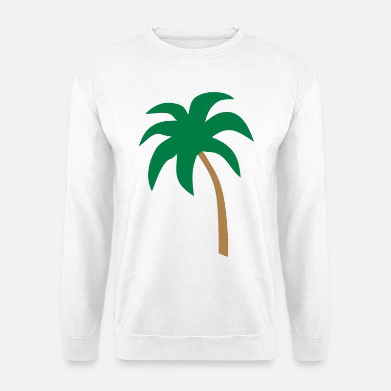 Palme - Unisex Pullover - Weiß
