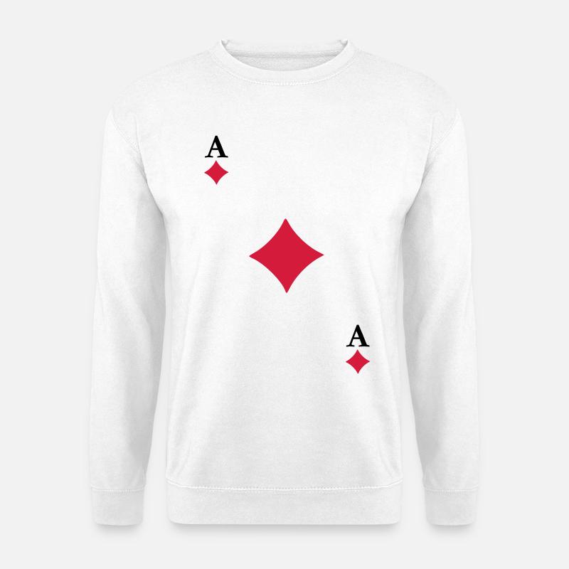 Ace of Diamonds - Unisex Pullover - Weiß
