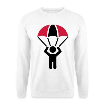parachute - Unisex Sweatshirt - white - Front