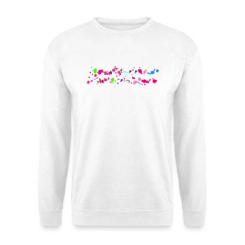 Colorful Paint Splash Pattern - Unisex Sweatshirt - white - Front