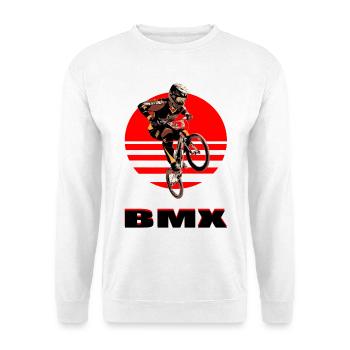 BMX Bike - Unisex Pullover - Weiß - Vorne