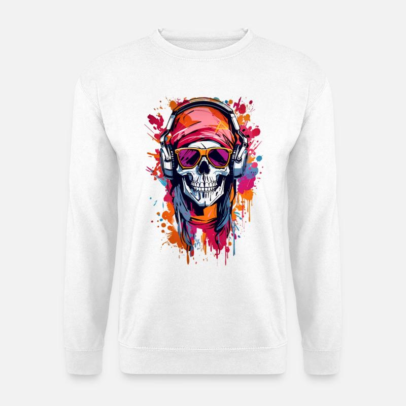 Cool skull - Unisex Sweatshirt - white