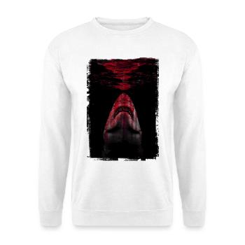 Le requin - Sweat-shirt Unisexe - blanc - Devant