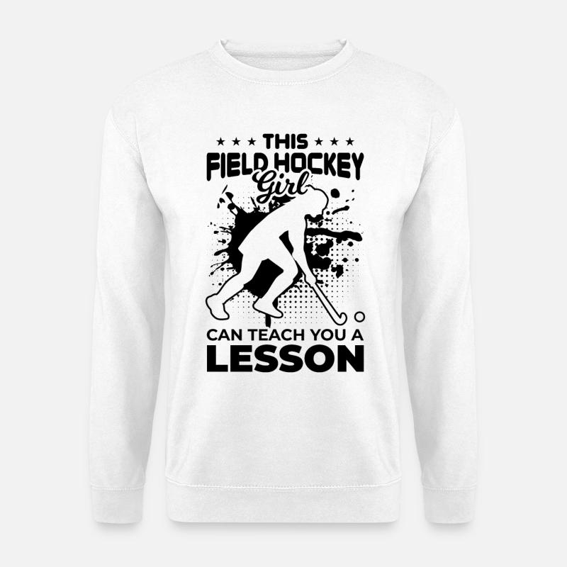 Feldhockey Mädchen - Unisex Pullover - Weiß