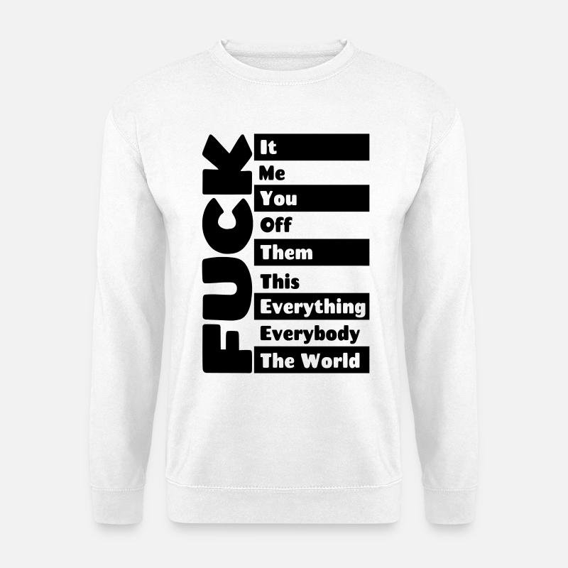 auf alles # - Unisex Pullover - Weiß