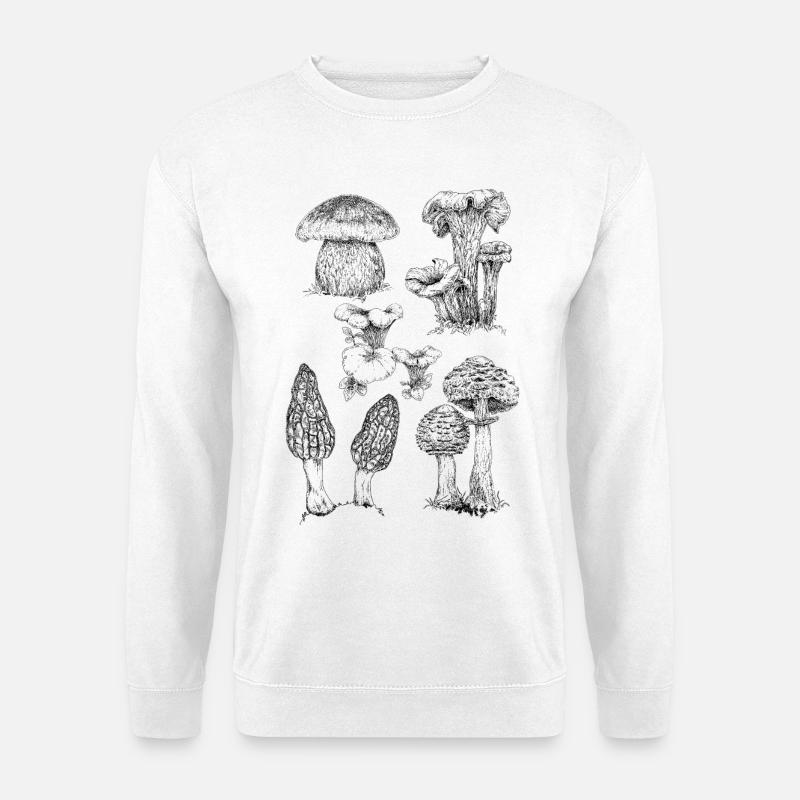 Champignons - Unisex Pullover - Weiß