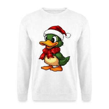 Canards de Noël - Sweat-shirt Unisexe - blanc - Devant