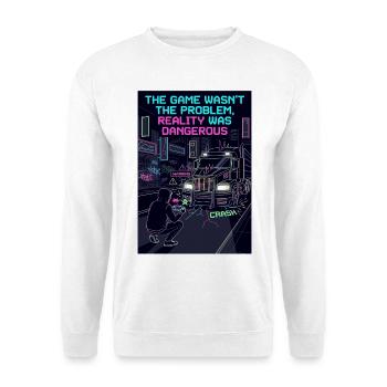 Réalité du joueur - Sweat-shirt Unisexe - blanc - Devant