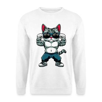 Fitness Cats - Unisex Sweatshirt - white - Front