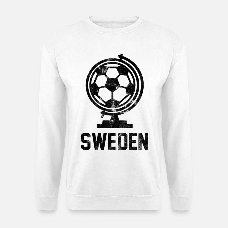 Schweden Fussball - Unisex Pullover - Weiß
