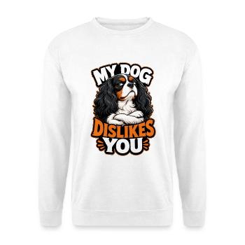 Kavallerier King Charles Spaniel - Unisex Pullover - Weiß - Vorne - Alina (178cm) & Michal (187cm)