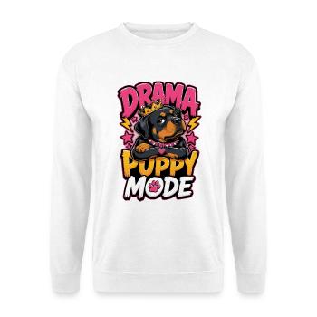 Rottweiler - Unisex Pullover - Weiß - Vorne - Alina (178cm) & Michal (187cm)