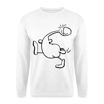Watschel Ente - Unisex Pullover - Weiß - Vorne