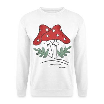 fungi - Unisex Sweatshirt - white - Front
