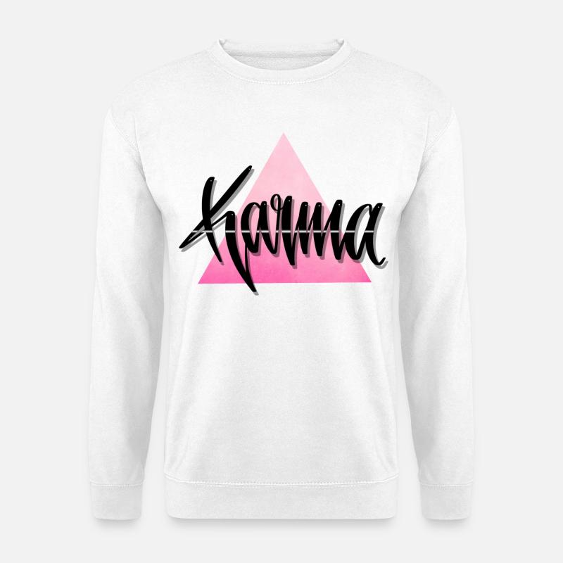 Karma Font Design - Unisex Sweatshirt - white