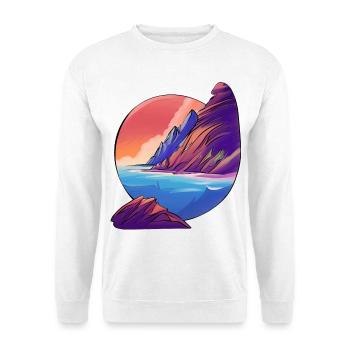 Vacances Sunrise Sea Island - Sweat-shirt Unisexe - blanc - Devant