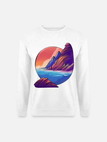 Sunrise Sea Island Holiday - Unisex Sweatshirt - white
