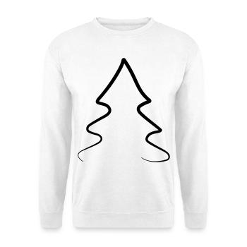 Tannenbaum zu Weihnachten - Unisex Pullover - Weiß - Vorne
