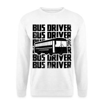 Bus Driver - Unisex Pullover - Weiß - Vorne