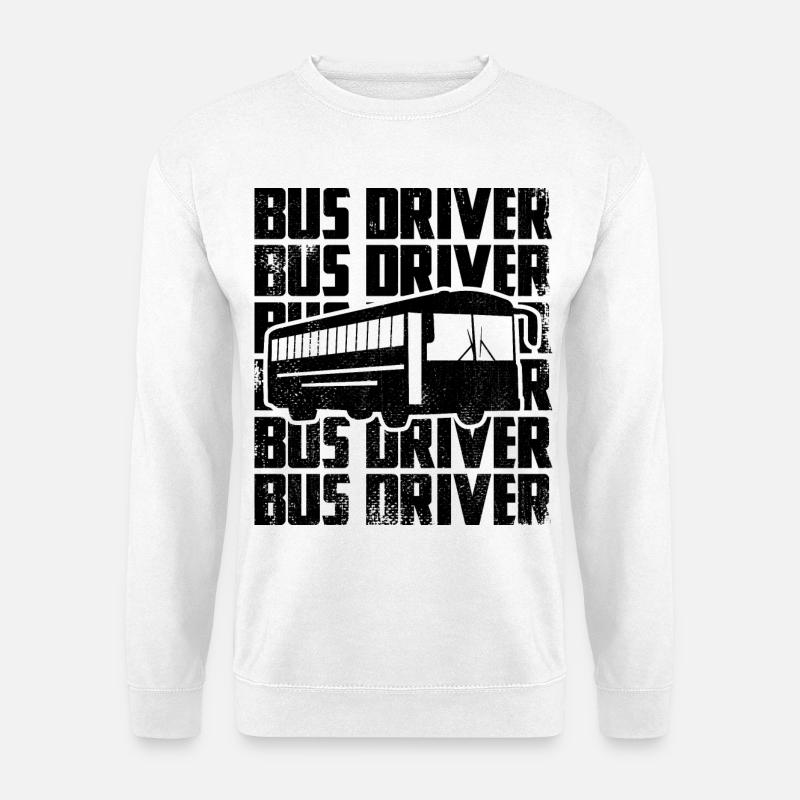 Bus Driver - Unisex Pullover - Weiß