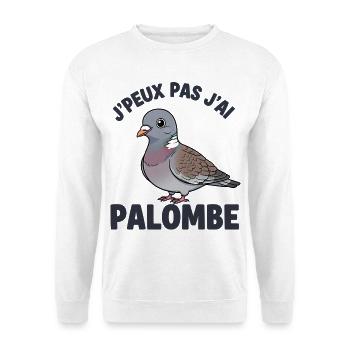 Chasseur Palombe Tradition Sud Ouest Palombière - Unisex Pullover - Weiß - Vorne