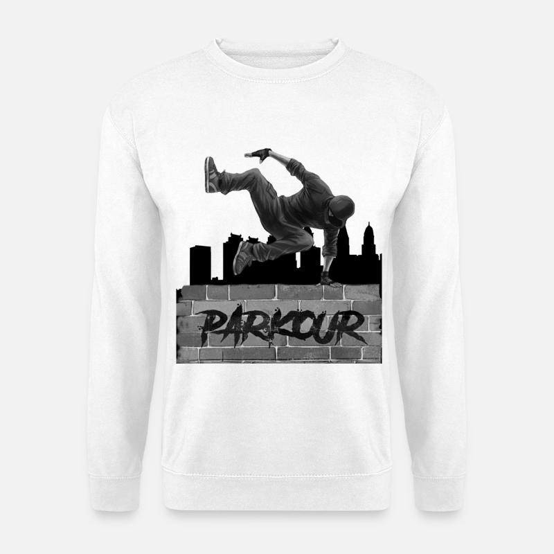Parkour - Unisex Pullover - Weiß