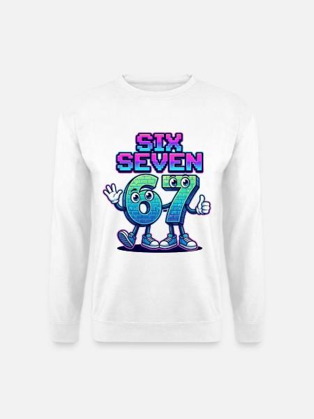 Six Seven 6 7 - Unisex Pullover - Weiß