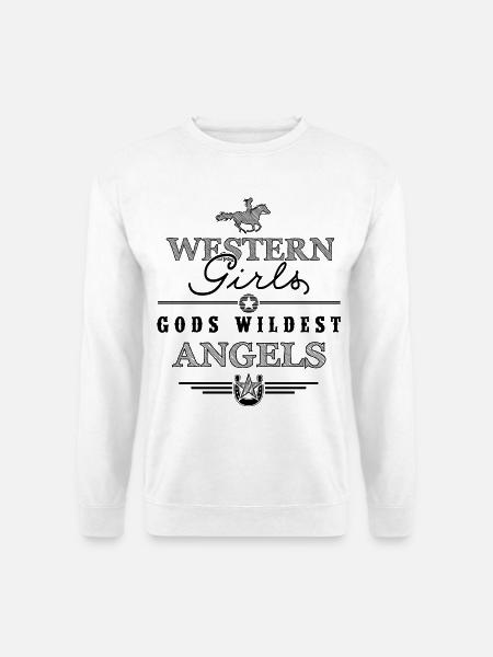 Western Girls - Gods Wildest Angels - Unisex Pullover - Weiß