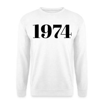 1974 Vintage 1974 Retro 1974 Anniversary 1974 - Unisex Sweatshirt - white - Front