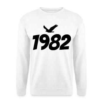 Graphique vintage d’aigle vintage 1982 - Sweat-shirt Unisexe - blanc - Devant
