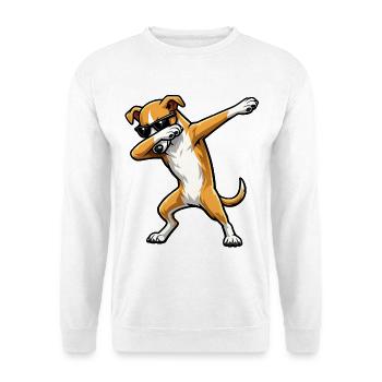 Dabbing Galgo Español - Unisex Sweatshirt - white - Front
