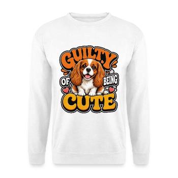 Kavallerier King Charles Spaniel - Unisex Pullover - Weiß - Vorne - Alina (178cm) & Michal (187cm)