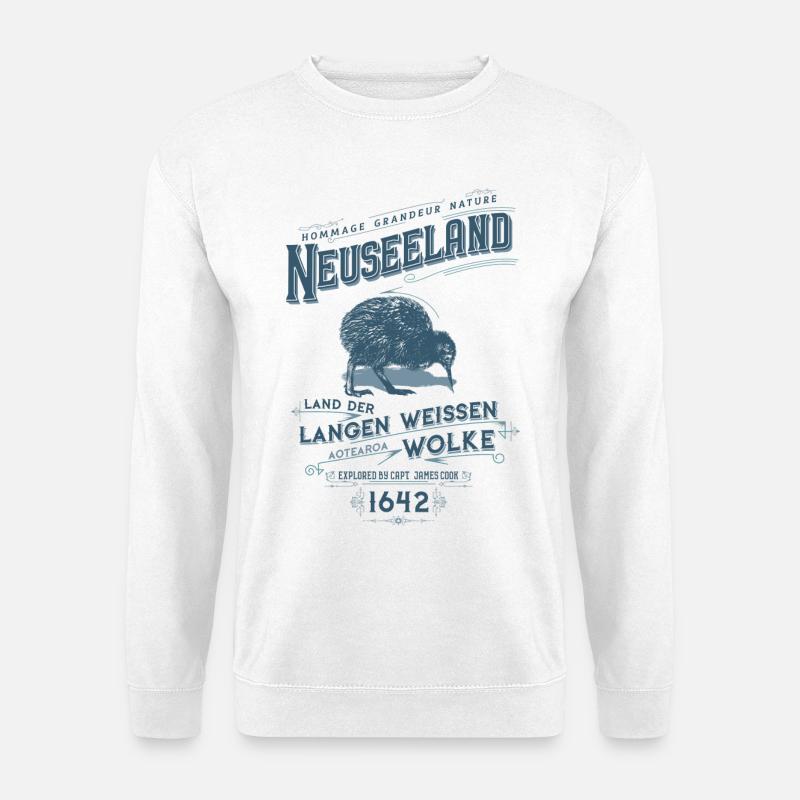 Aotearoa - Neuseeland - Unisex Pullover - Weiß