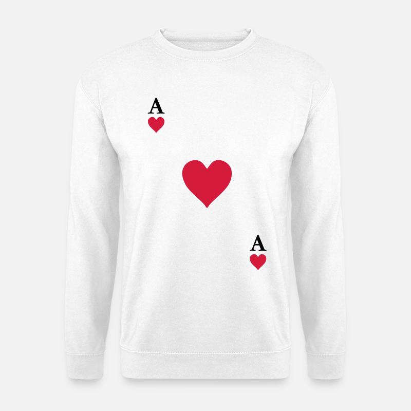 Herz Ass - Unisex Pullover - Weiß