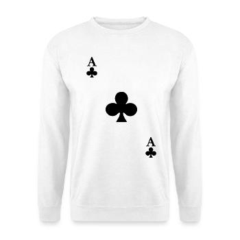 As de Trefle - Sweat-shirt Unisexe - blanc - Devant