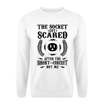 Blague d’électricien - Sweat-shirt Unisexe - blanc - Devant