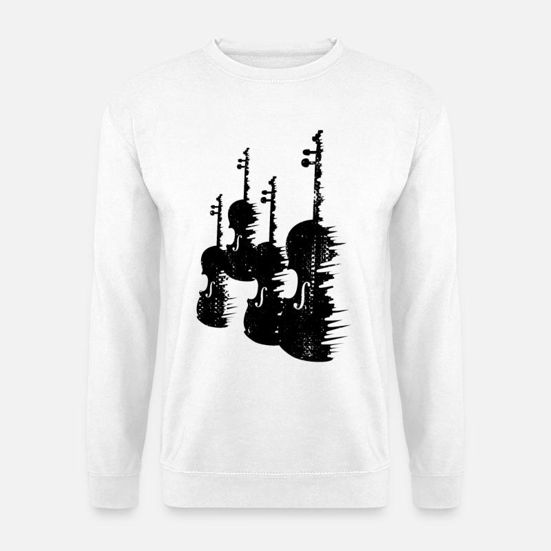 Geigen - Unisex Pullover - Weiß