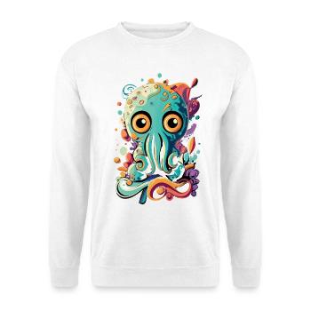 Octopus Squid - Bébé calmar Poulpe - Sweat-shirt Unisexe - blanc - Devant