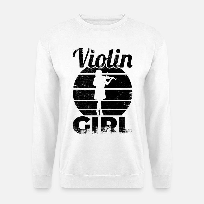 Geigerin - Unisex Pullover - Weiß