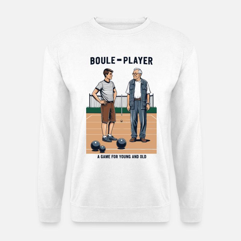Boule player - Unisex Sweatshirt - white