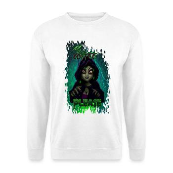 mehr Kaffee - Unisex Pullover - Weiß - Vorne